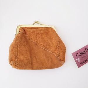 Vintage Tan Leather Coin Purse